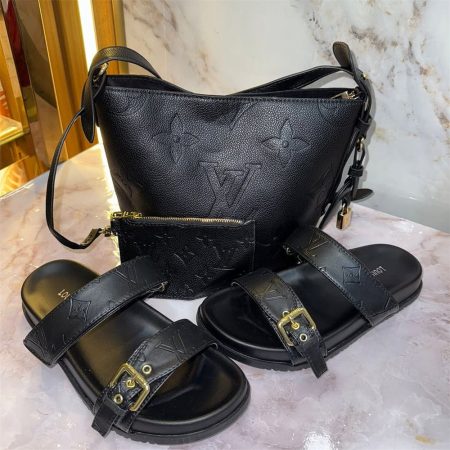 High quality slipper & bucket bag free shipping LOV #X0683