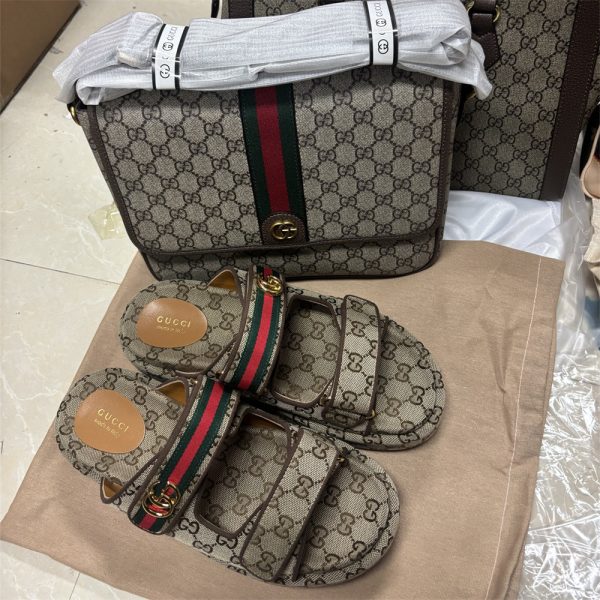 High quality slipper & shoulder bag  free shipping GUI #X0715