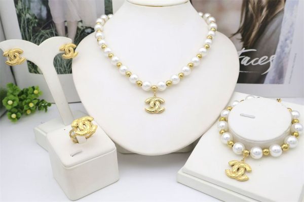 Wholesale Necklace and Bracelet and Earring and Ring Set CHL HYZ  #X0729