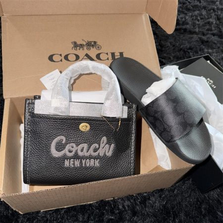 High quality slipper & tote bag free shipping COH #X0789
