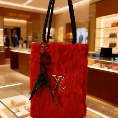 Wholesale fashion fuzzy handbag LOV LS #X0869 - Image 5