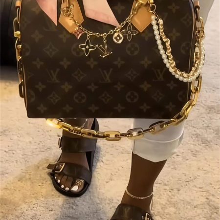 High quality slipper & speedy bag (without chain) free shipping LOV #X0887