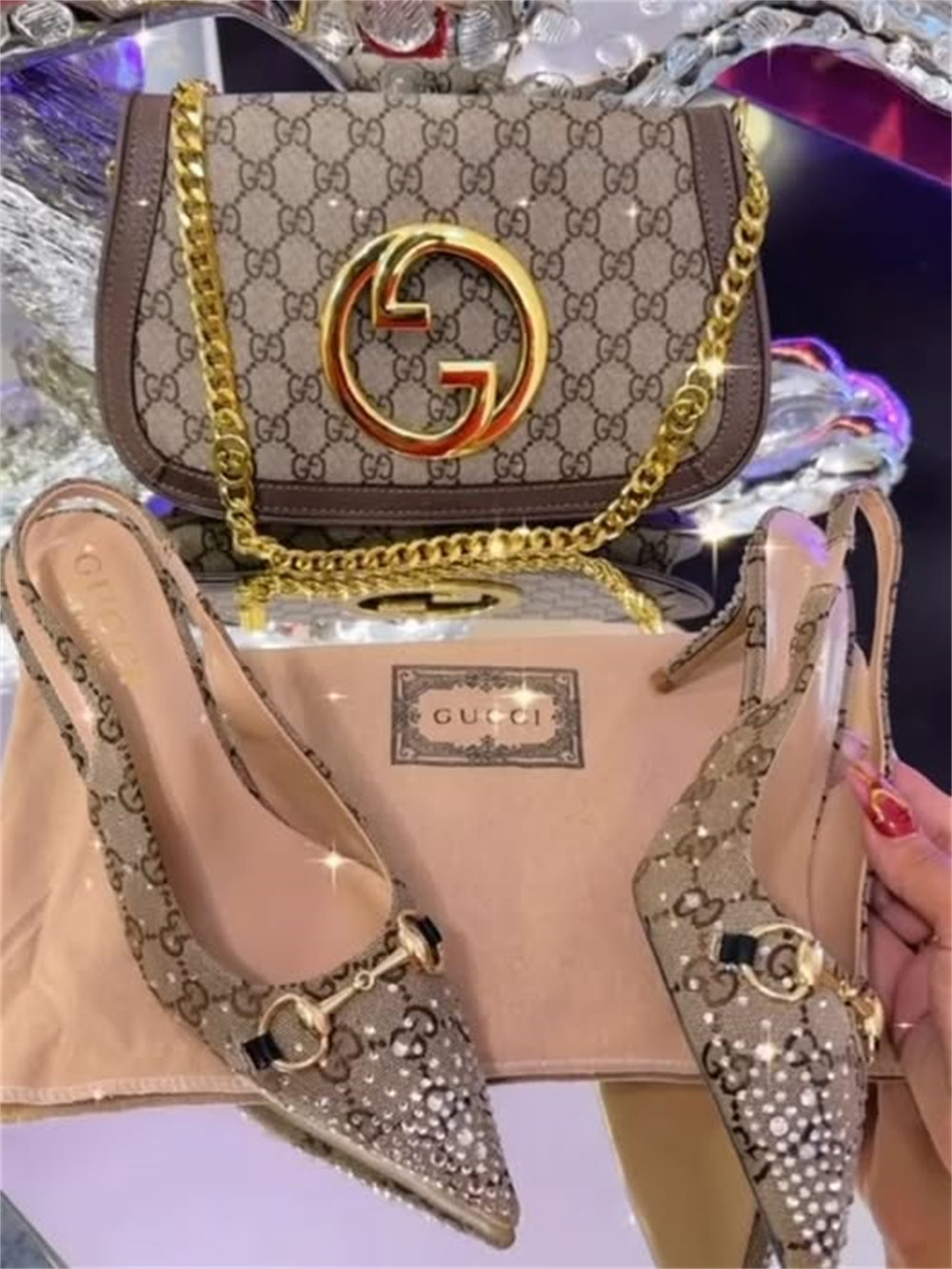 High quality sandal & shoulder bag free shipping GUI #X0903 - Image 1