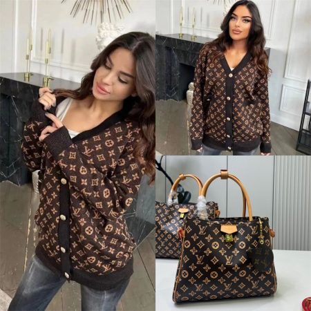 1 set bag & Cardigan set free shipping LOV #X0912