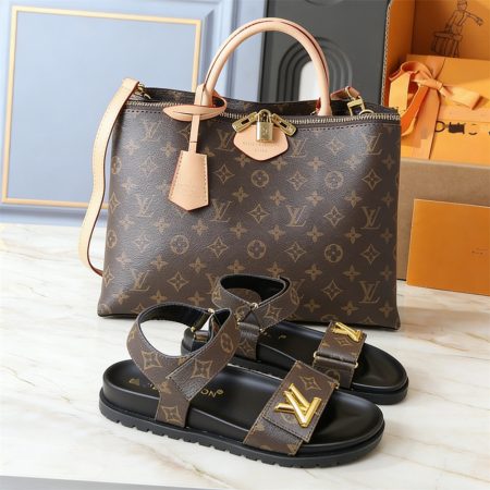 High quality sandal & Tote bag  free shipping LOV #X0997