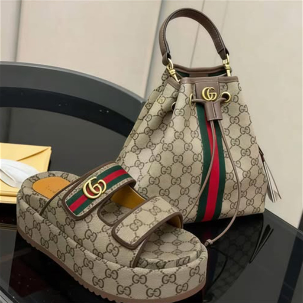 High quality slipper & bucket bag free shipping GUI #X1035 - Image 1