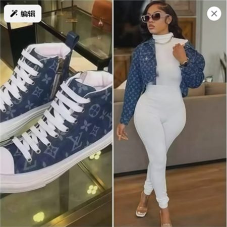 1 set fashion sneaker & jacket set free shipping LOV #X1037