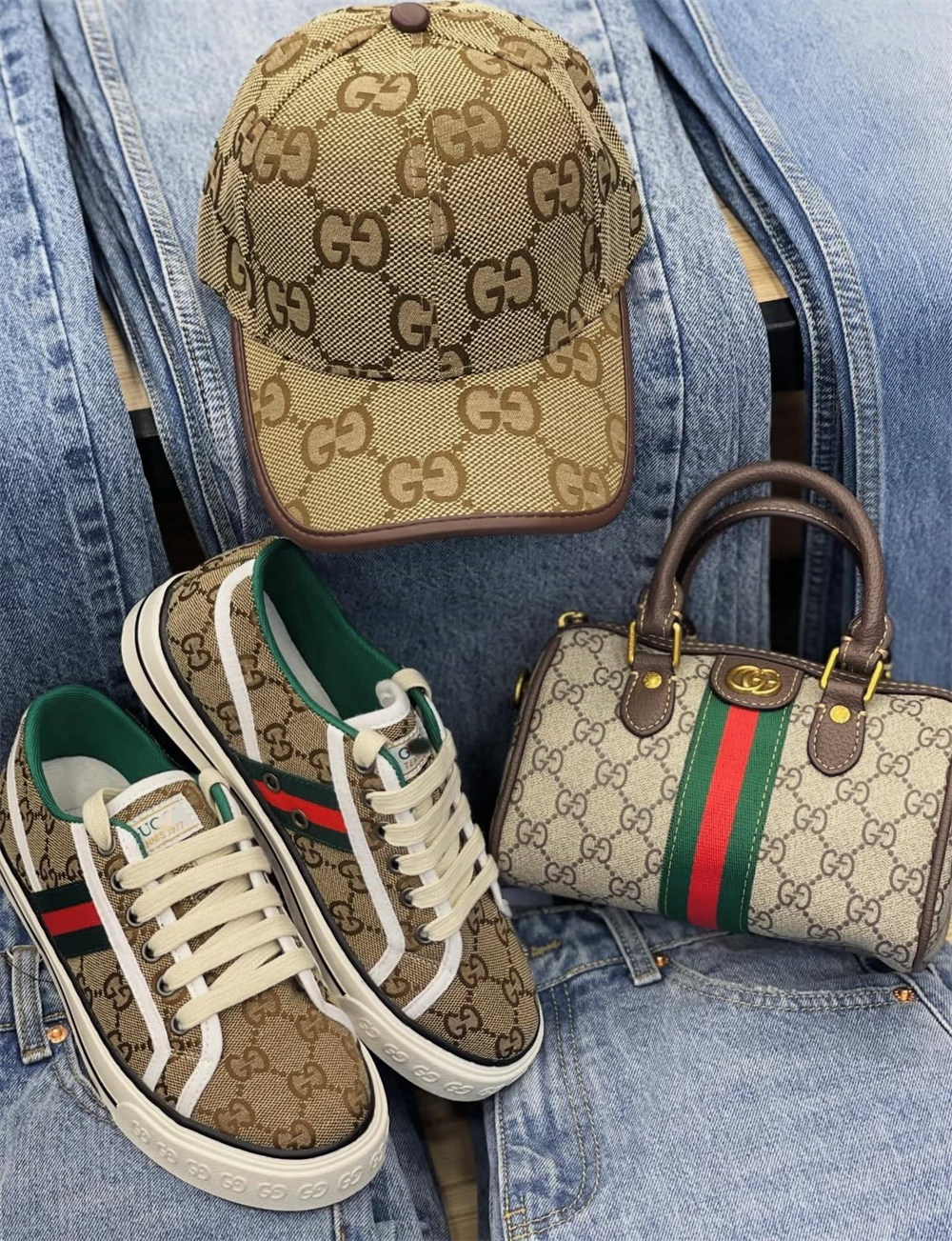 1 set sneaker & handbag & hat set free shipping GUI #X1044 - Image 1
