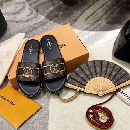 1 set fashion slippers & fan shoulder bag free shipping LOV #X1057