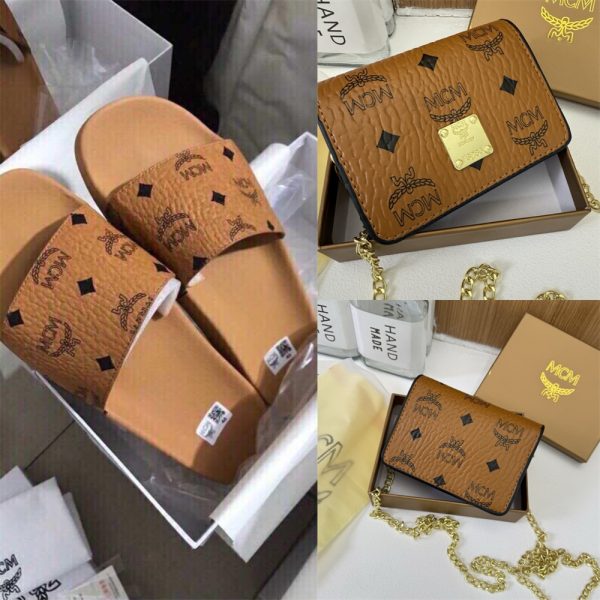 1 set slipper & shoulder bag(with box) set free shipping MCI #X1059