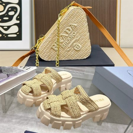 High quality S & shoulder bag set free shipping PRA #X1078
