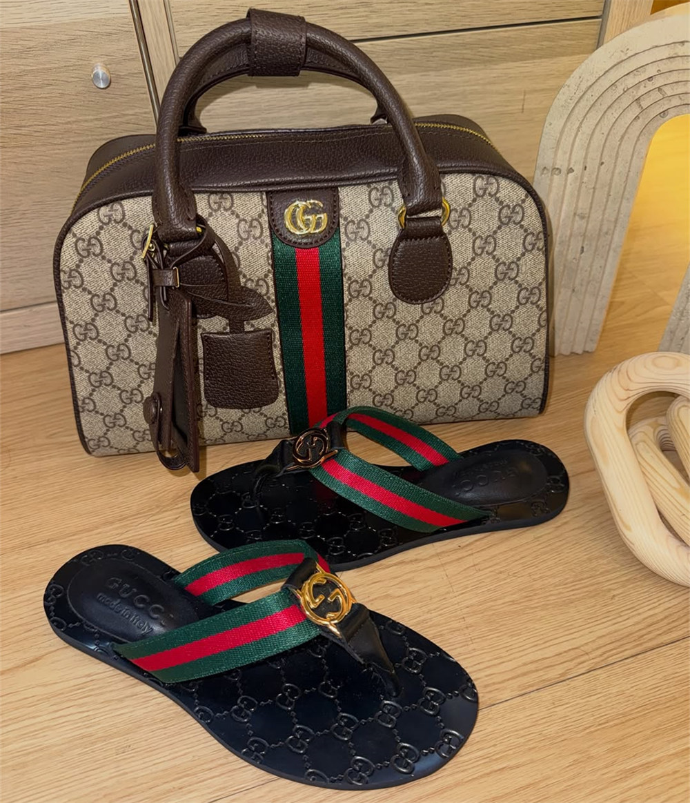 High quality slipper & bag set free shipping GUI #X1146 - Image 1