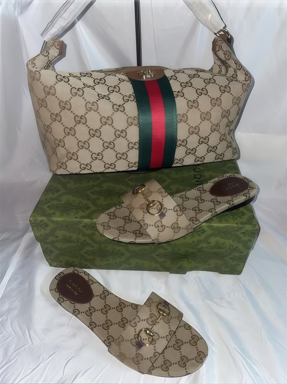 High quality slipper & shoulder bag free shipping GUI #X1164 - Image 1