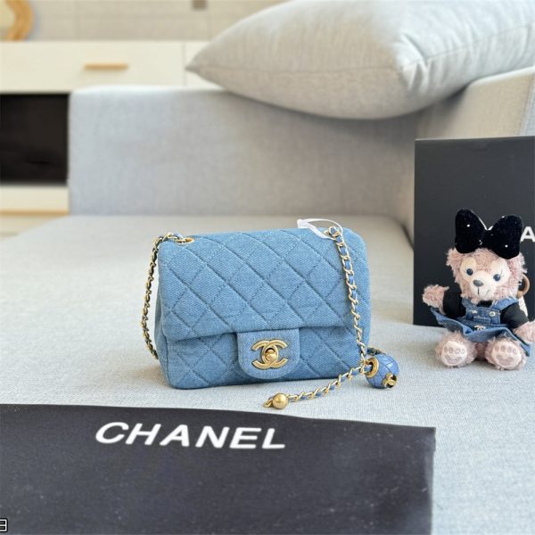 High quality denim sandals & shouldeg bag free shipping LOV #X1173