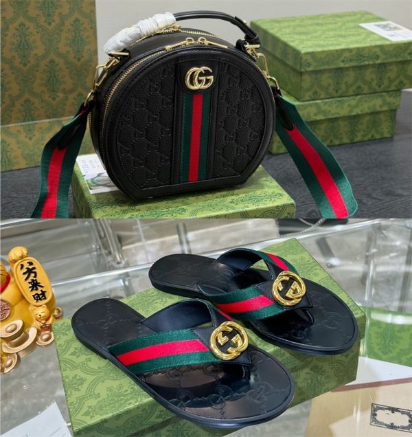 High quality slipper & shoulder bag Free Shipping GUI #X1190