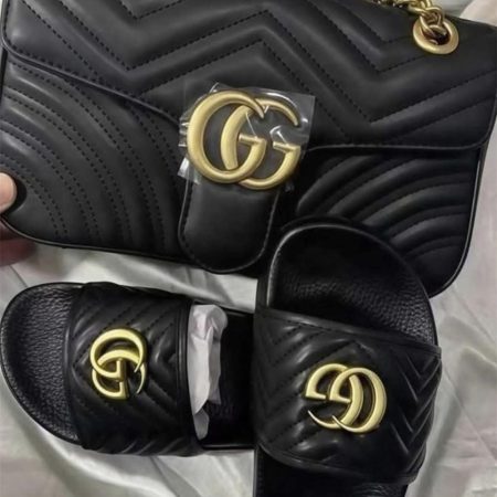 High quality slipper & shoulder bag free shipping GUI #X1199