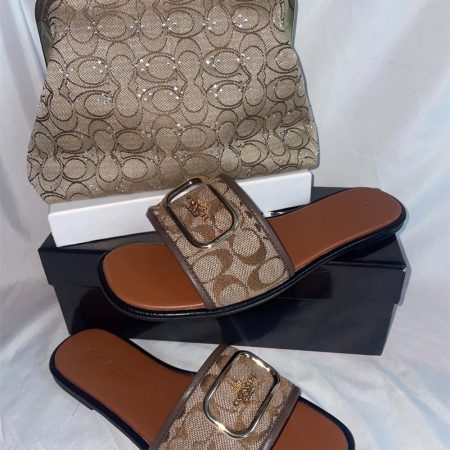 1 set slippers & shoulder bag free shipping COH #X1232