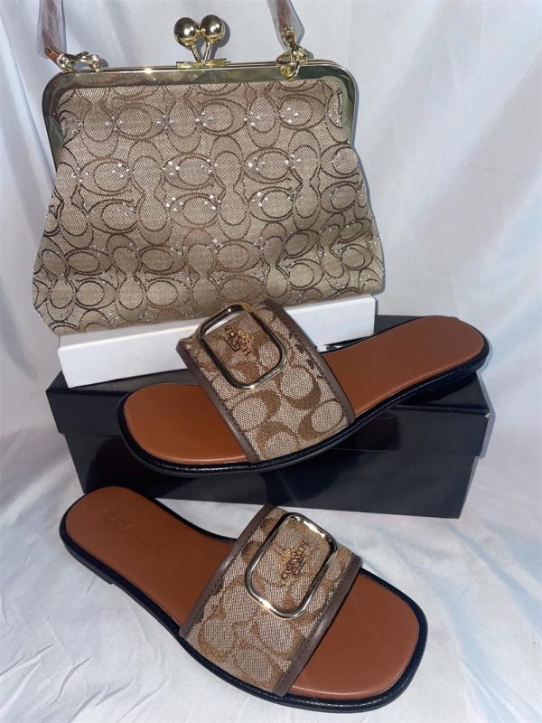 1 set slippers & shoulder bag free shipping COH #X1232