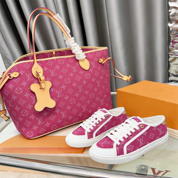 High quality sneaker &Tote bag set free shipping LOV #X1236
