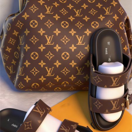 High quality slipper & handbag set free shipping LOV #X1244