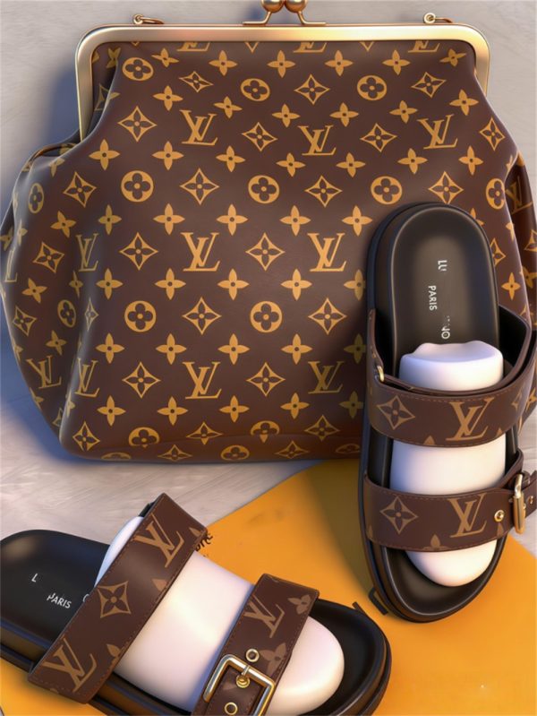 High quality slipper & handbag set free shipping LOV #X1244