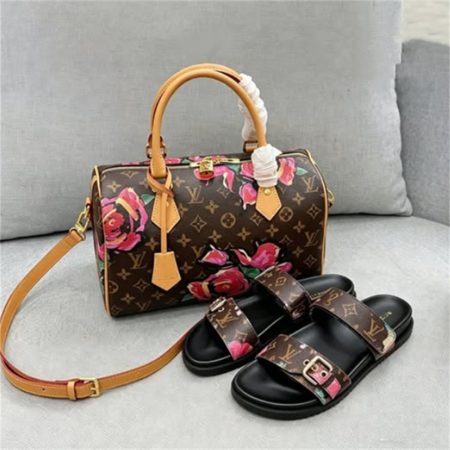 High quality slippers & handbag set free shipping LOV #X1245