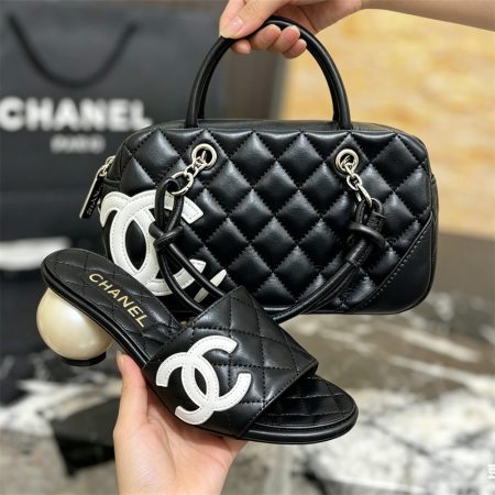 High quality slipper & handbag set free shipping CHL #X1253