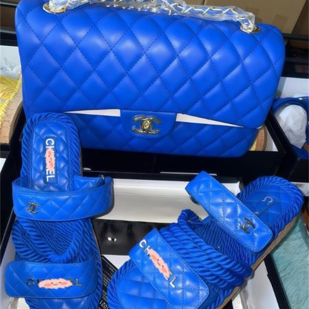 High quality slippers & shoulder bag set free shipping CHL #X1263