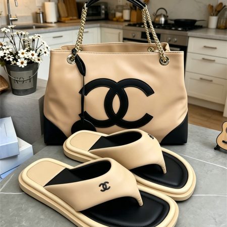 High quality slipper & handbag set free shipping CHL #X1275