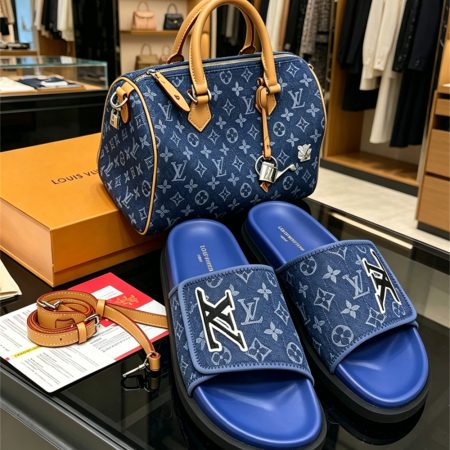 High quality slippers & handbag set free shipping LOV #X1278