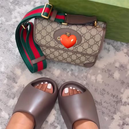 High quality slippers & shoulder bag set free shipping GUI #X1283