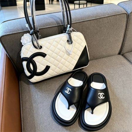 High quality slipper & shoulder bag set free shipping CHL #X1290