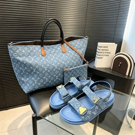 High quality sandal & Tote bag  free shipping LOV #X1325