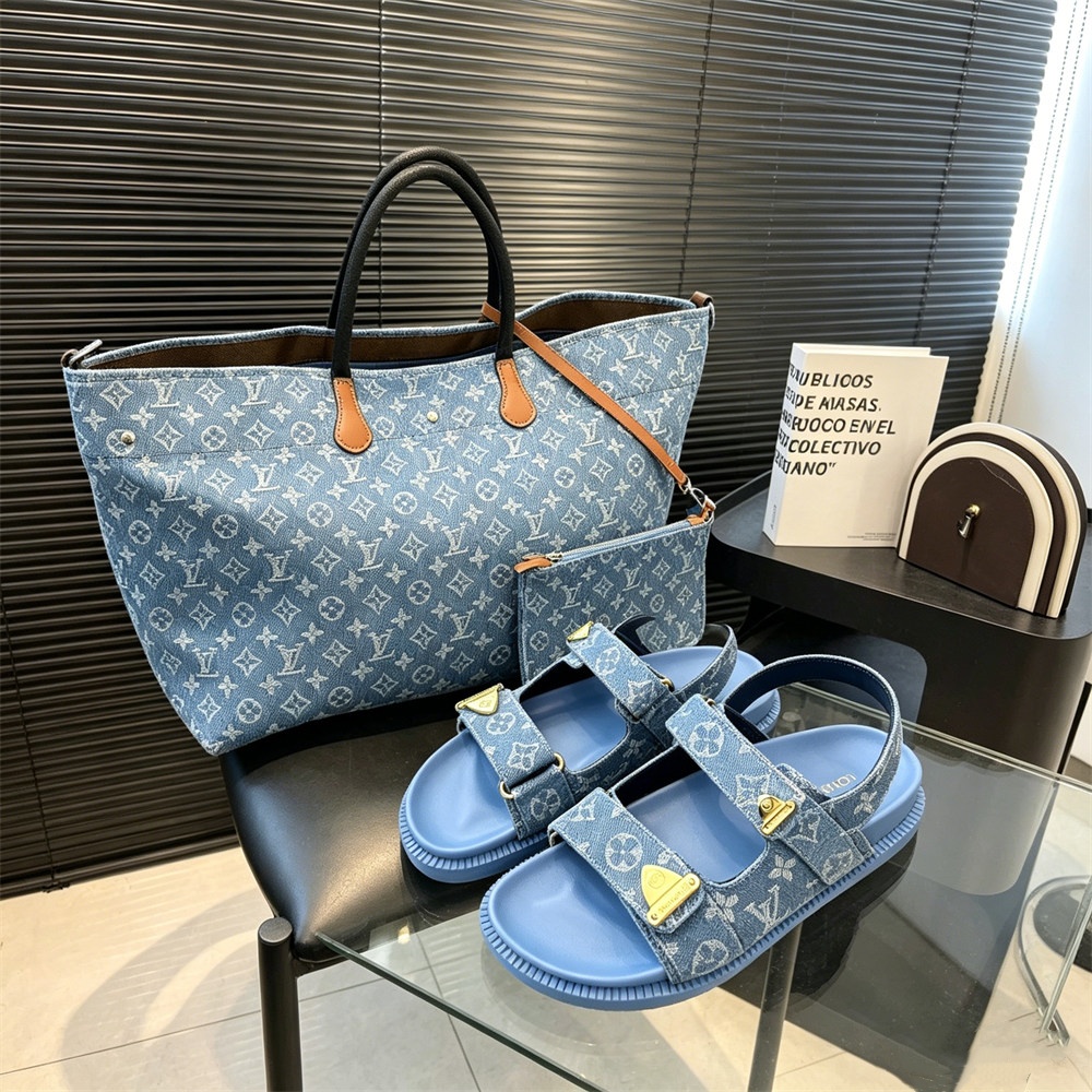 High quality sandal & Tote bag  free shipping LOV #X1325 - Image 1