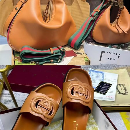 High quality slippers & shoulder bag set free shipping GUI #X1327