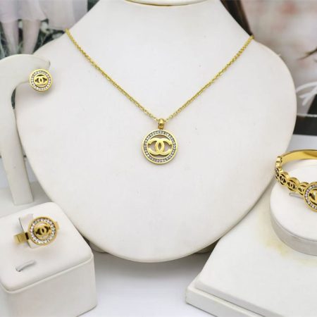 Wholesale Necklace and Bracelet and Earring and Ring Set CHL HYZ #X1332