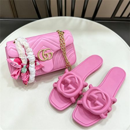 High quality slipper & shoulder bag free shipping GUI #X1348