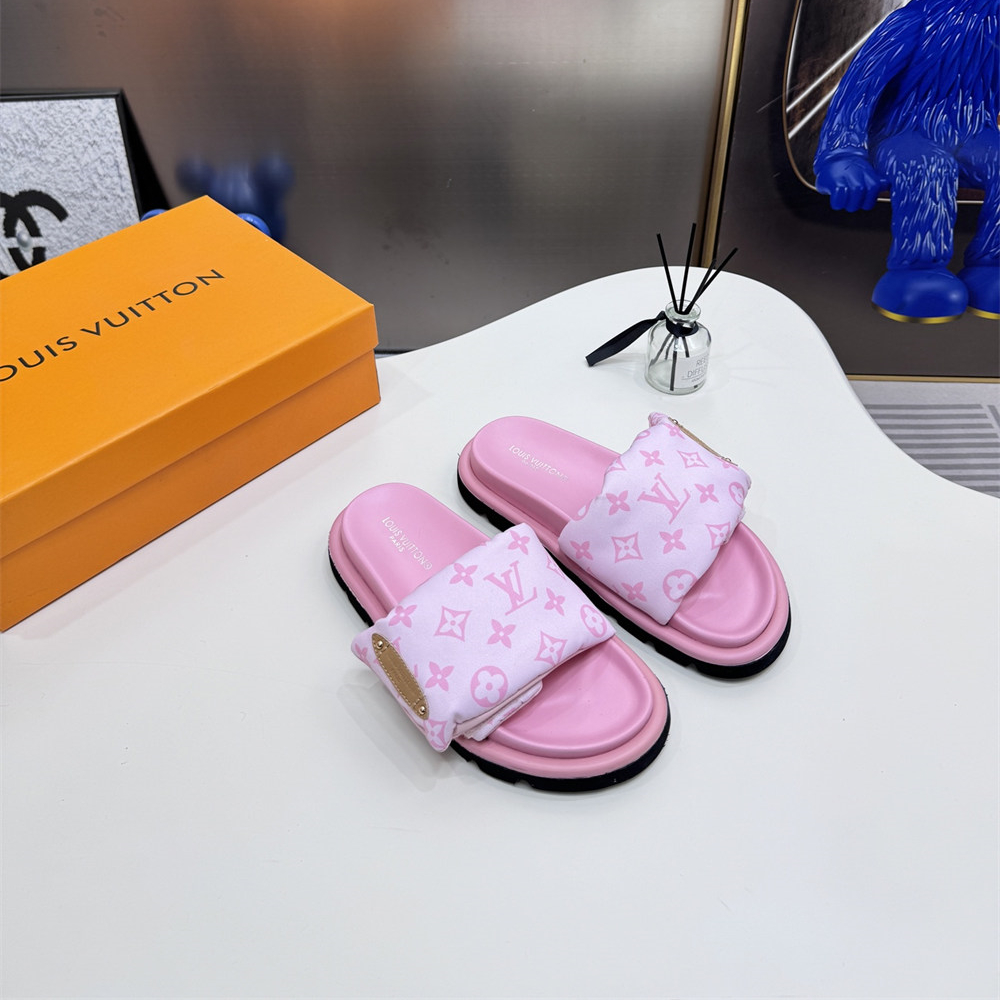 High quality slippers & makeup bag set free shipping LOV #X1365 - Image 3