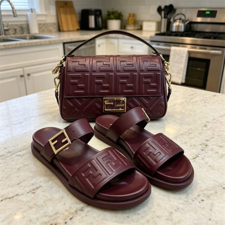High quality slipper & shoulder bag set free shipping FEI #X1368