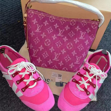 High quality sneaker & bucket bag set free shipping LOV  #X1375