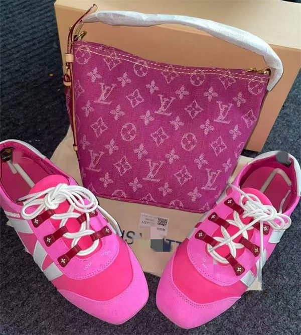 High quality sneaker & bucket bag set free shipping LOV  #X1375