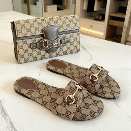 High quality slippers & shoulder bag set free shipping GUI #X1381