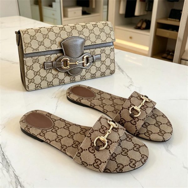 High quality slippers & shoulder bag set free shipping GUI #X1381