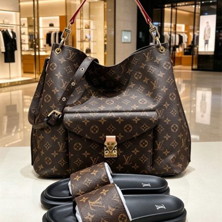 High quality slippers & tote bag set free shipping LOV #X1390