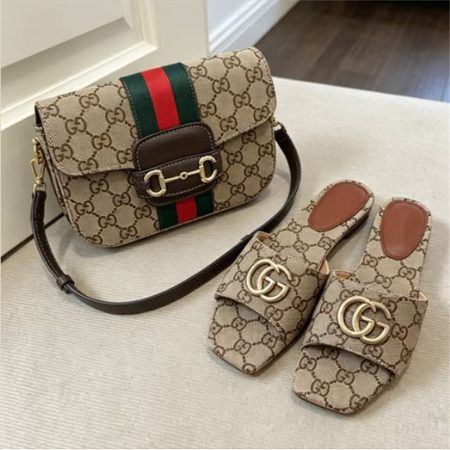 1 set slippers & shoulder bag set free shipping GUI #X1401