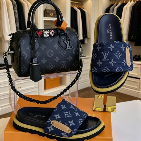 1  slippers & handbag set free shipping LOV #X1402