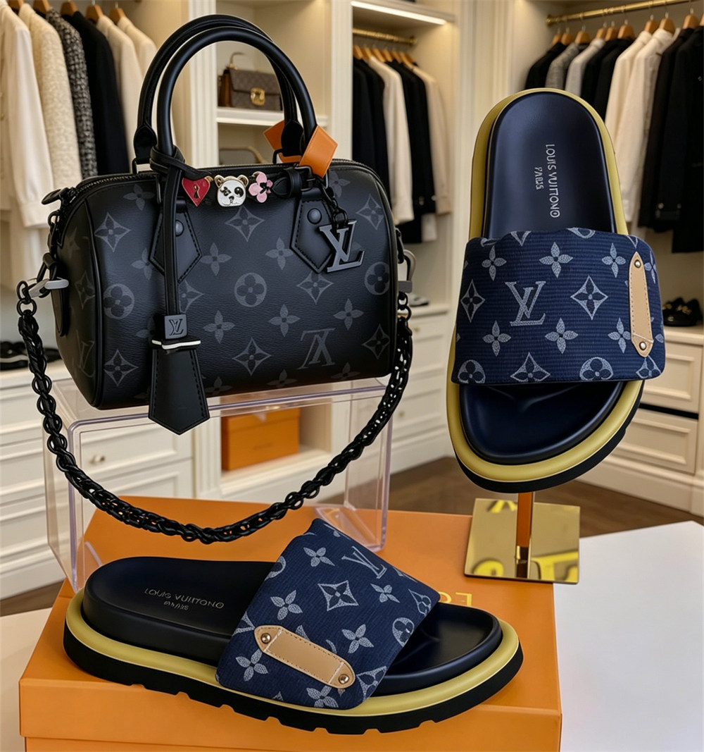 1  slippers & handbag set free shipping LOV #X1402 - Image 1