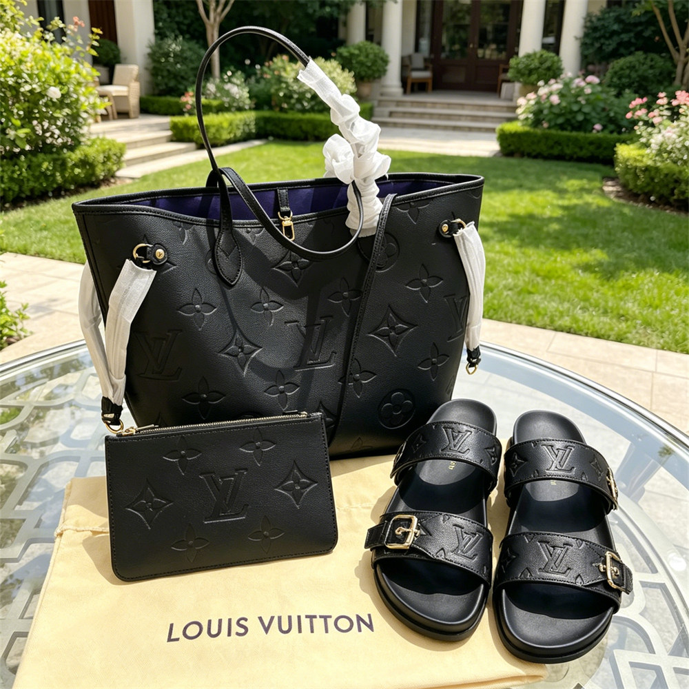 High quality slippers & Tote bag set free shipping LOV #X1415 - Image 1
