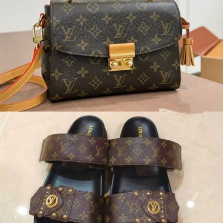 High quality Slipper & shoulder bag set free shipping LOV #X1448