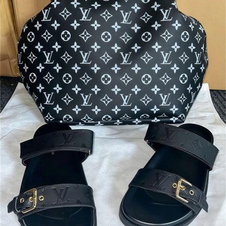 High quality slipper & handbag set free shipping LOV #X1490
